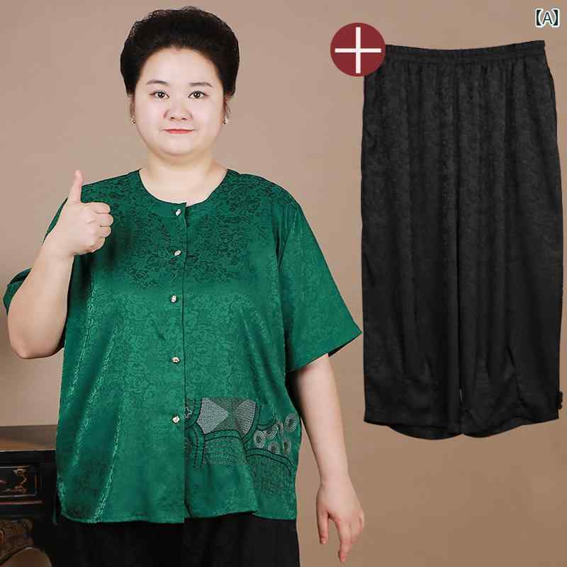 大きめ大きさ レディース 亭主もち服 心地よい 普段使い走り 夏 服 体型取りまかなう セットアップ 夏 亭主もち服