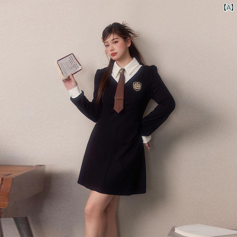 大きめサイズ レディース おしゃれ ファッション カジュアル デート 女子会 普段使い カレッジ シャツ ドレス スリム aライン スカート スリット リトル ブラック スカート｜おうち健康生活