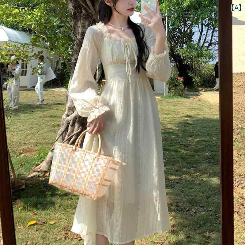 大きめサイズ レディース おしゃれ ファッション 上品 エレガント フェミニン デート 女子会 普段使い 優しい 高貴 軽量 涼しい 涼しい 涼しい 涼しい レース ドレス 春 スリム フランス ドレス|おうち健康生活