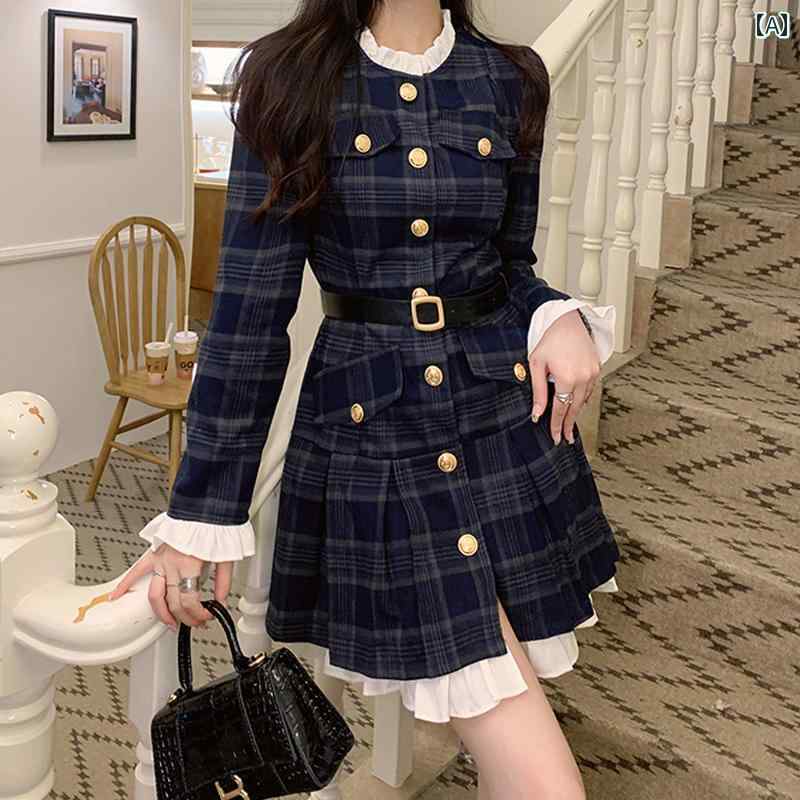 大きめサイズ レディース おしゃれ ファッション カジュアル 上品 フェミニン デート 女子会 普段使い 秋 衣装 スリムティー ブレーク フレンチ ドレス｜おうち健康生活