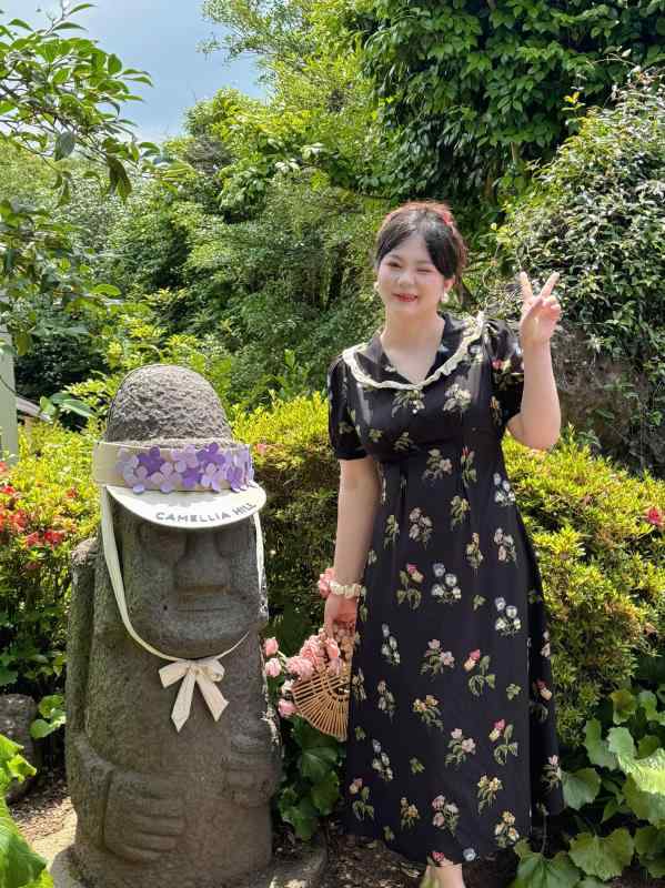 大きめサイズ レディース おしゃれ ファッション 上品 フェミニン デート 女子会 普段使い ハイド ガーデン ぽっちゃり チャイナ風 スリム ドレス|おうち健康生活