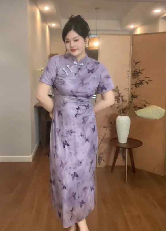 大きめサイズ レディース おしゃれ ファッション お嬢様 上品 フェミニン パーティー デート 女子会 普段使い コクーン 蝶 ぽっちゃり 中国 スリム ドレス