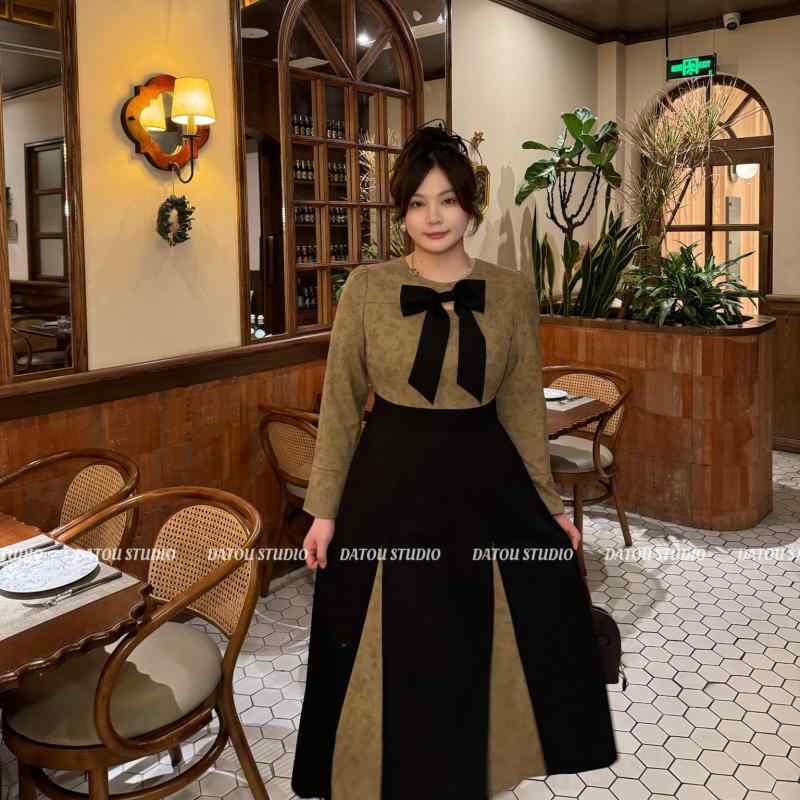 大きめサイズ レディース おしゃれ ファッション お嬢様 上品 フェミニン パーティー デート 女子会 普段使い チャイナ風 ぽっちゃり 新 チャイナ風 スリム ドレス