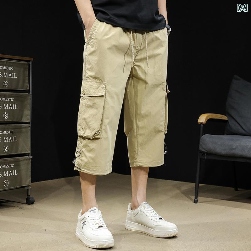 大きめサイズ メンズ ハーフパンツ カジュアル おしゃれ ファッション アメリカン カーゴ クロップド 夏 トレンド アウター 6,704円