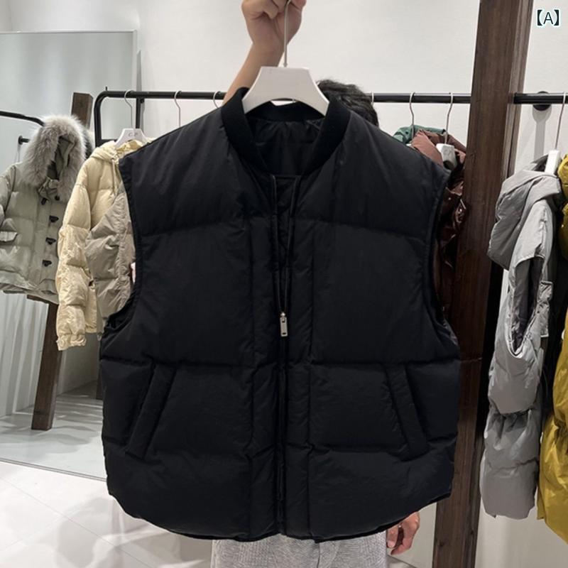 大きめサイズ メンズ アウター カジュアル おしゃれ ファッション ぽっちゃり 貨物 レトロ ゆったり 綿 衣装 レディース 冬 チョッキ ノースリーブベスト ジャケット