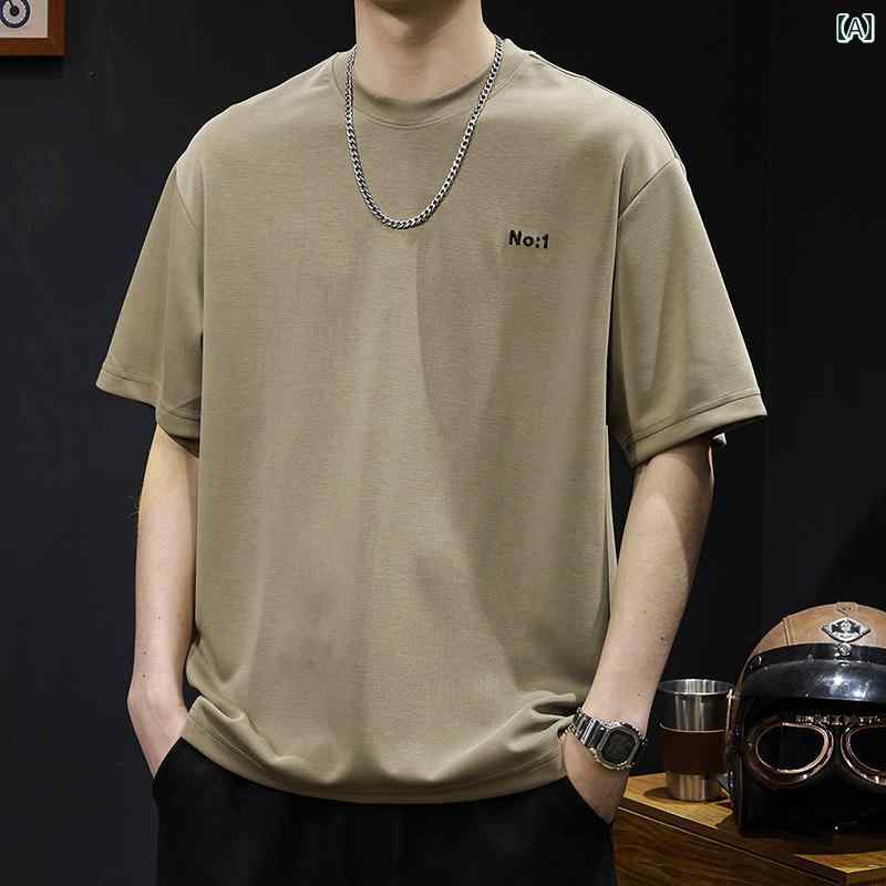 大きめサイズ メンズ Tシャツ 半袖 カジュアル おしゃれ ひんやり 涼しい 快適 トレンド 夏 服 センス 夏