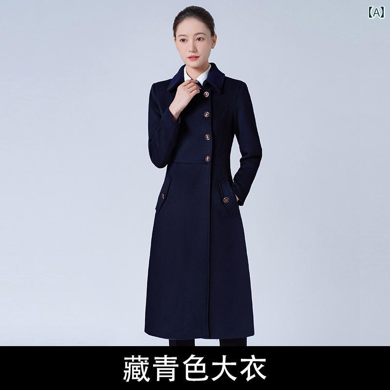ウールコート レディース 通勤 ビジネス フォーマル ビジネス 服装 スリムフィット 丈 ホテル｜おうち健康生活