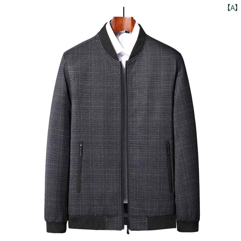 紳士服 カジュアル メンズ ダンディ ファッション ダッド コート 春秋 薄手 涼しい 涼しい ジャケット 秋 トップス