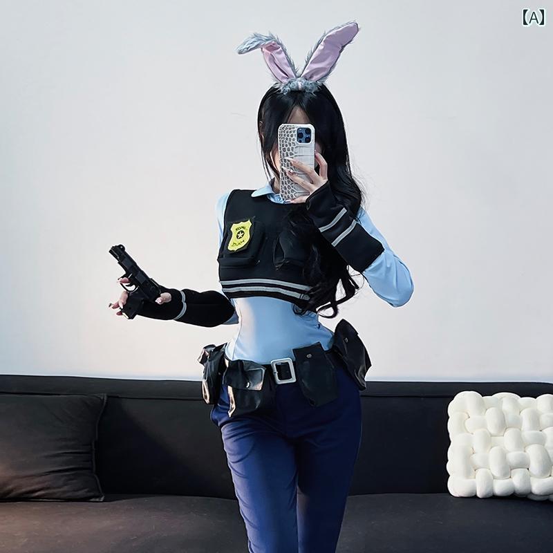 セクシー コスプレ レディース 魅惑 バニーガール 制服 スーツ ク 動物 園 ウサギ 役員 ジュディ クリスマス|おうち健康生活