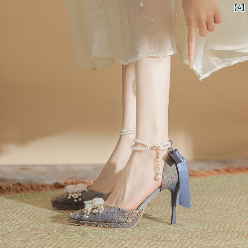 踵 レディース パンプス 美脚 パール ハイヒール 薄っぺら 冷やりとした 冷やりとした 踵 サンダル 夏 雨合羽 疲れにくい ポワント トゥシューズ