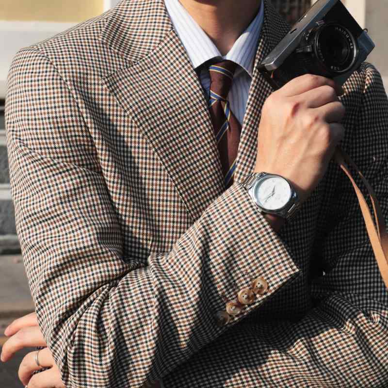 メンズ ファッション おしゃれ ダンディ かっこいい レトロ イタリア 小さめ チェック スリム ヤッピー 紳士 トレンディ ン 柄 ジャケット 9,682円