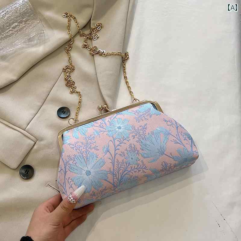 レディース バッグ 普段使い 秋冬 刺繍 新 チャイナ風 漢服 レトロ 新 チャイナ