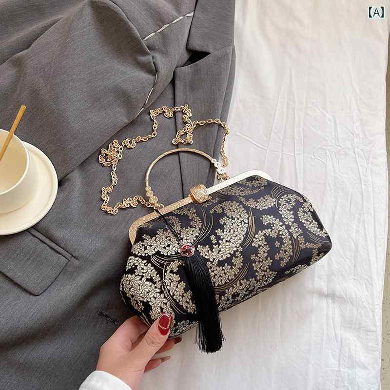 レディース バッグ 普段使い 秋 チャイナ風 韓服 レトロ 旗 ハンドバッグ ローブ 新 5,065円