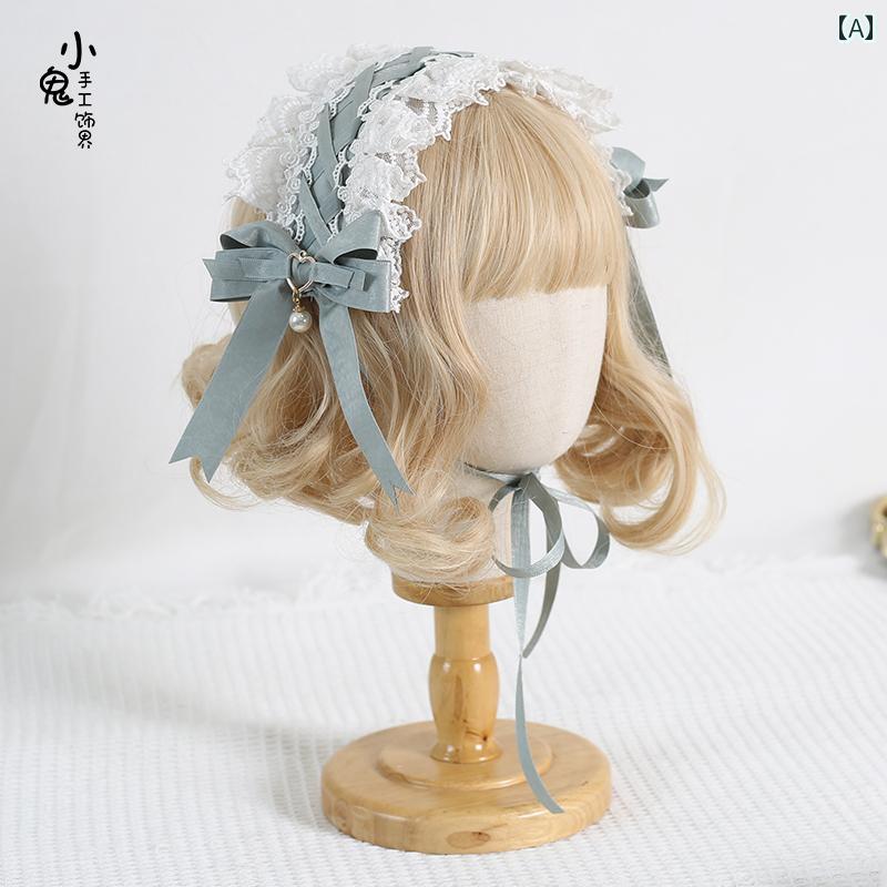 ロリータ ヘア アクセサリー コスプレ ファッション かわいい ガーリー 小物 猫耳 カチューシャ リボン ヘア クリップ 動物 耳 マザー ヘッド ドレス 耳 クリップ