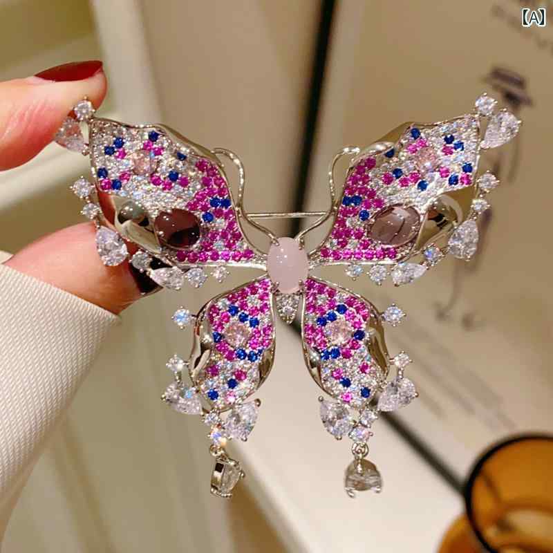 ブローチ レディース アクセサリー 母の日 ギフト ピンク フル 蝶 レトロ 宮殿 コサージュ スーツ 7,077円