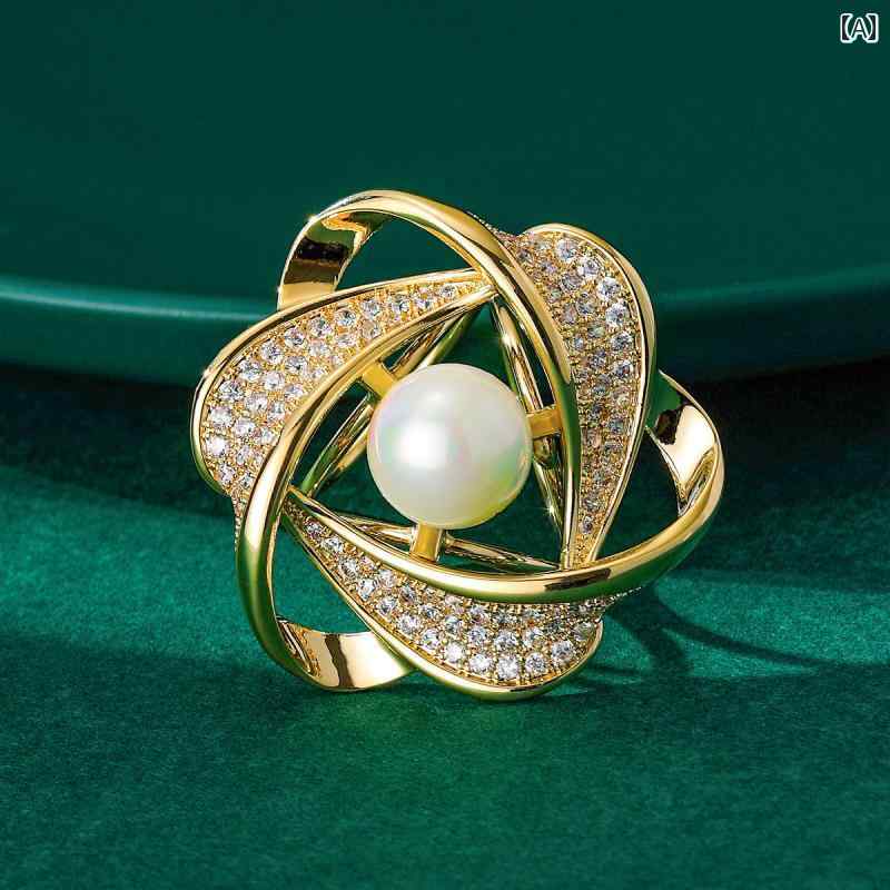 ブローチ レディース アクセサリー 母の日 ギフト フラワー スカーフ バックル 結び目 服 兼 バックル コサージュピン