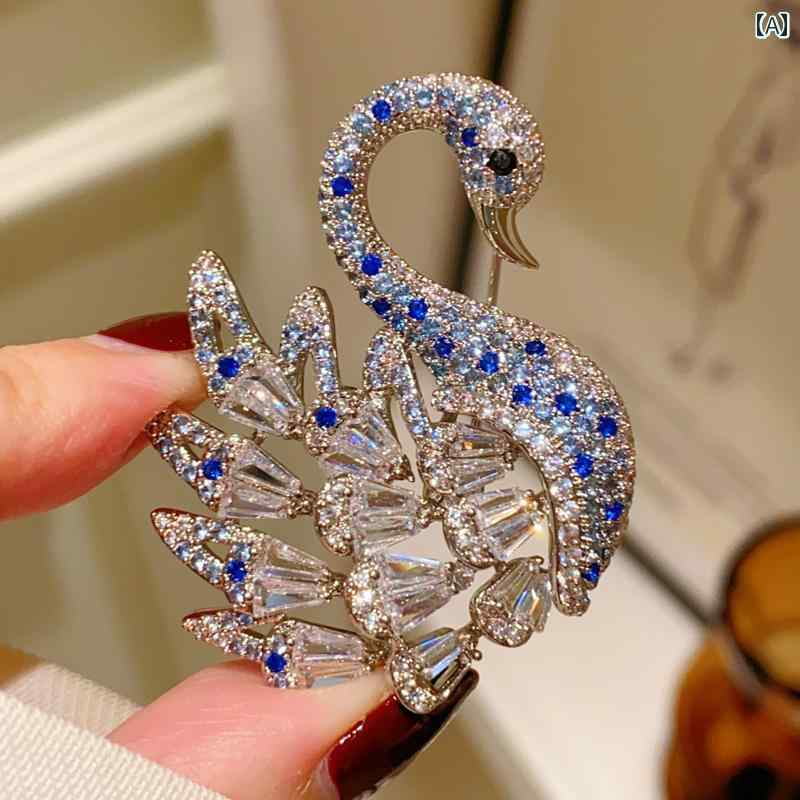 ブローチ レディース アクセサリー 母の日 ギフト 高貴 エレガント ブ ゆったり ワン コサージュ 軽量 涼しい ストーン スーツ ジャケット ピン