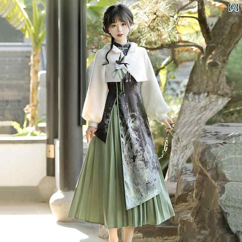 漢服 コスチューム レディース ファッション おしゃれ ステージ 撮影 舞台衣装 コスプレ ドレス チャイナ風 ジャケット チャイナ セットアップ｜おうち健康生活