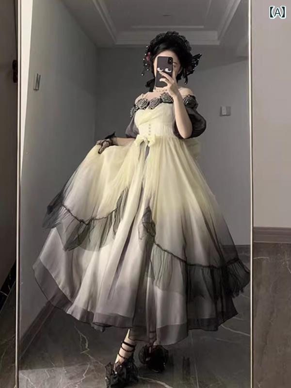 ロリータ 流行り物 コスプレ 御召しもの 御召しもの インキ 色つや 華燭の典 晴れ晴れしい レディース 御召しもの