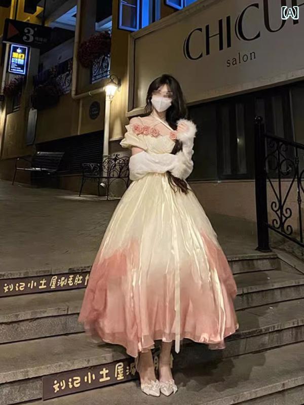 ロリータ 流行り物 コスプレ 御召しもの 御召しもの 窈窕たる グラデーション サクラ色サクラ色 御姫様 御召しもの 華燭の典御召しもの メッシュ
