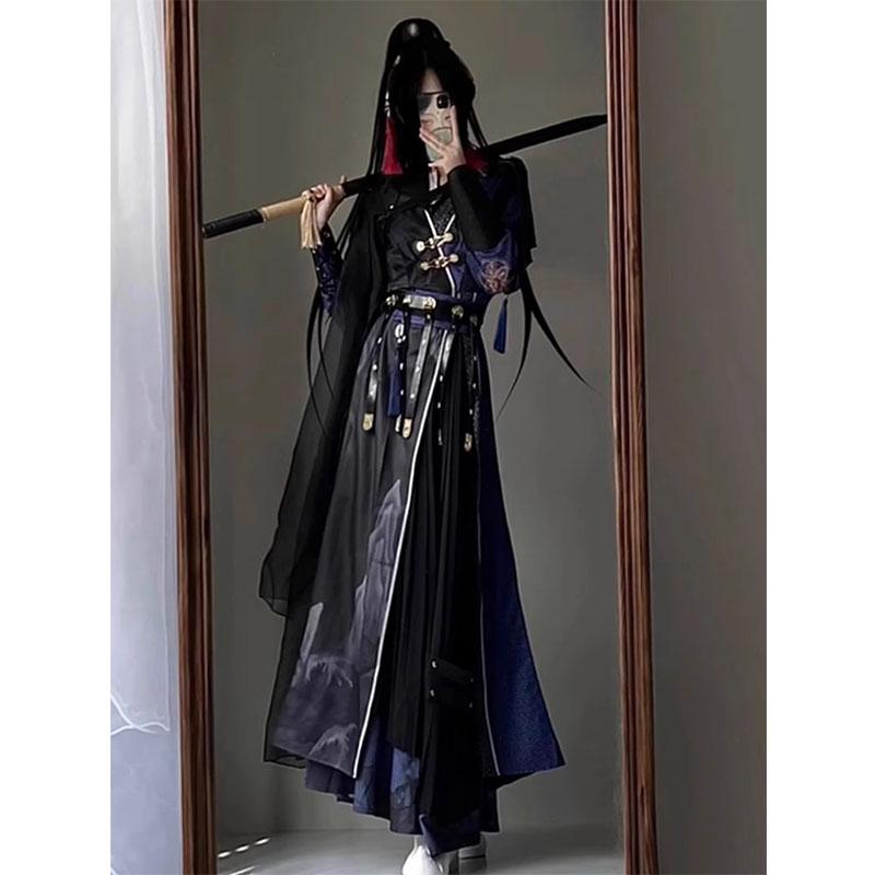 漢服 コスチューム レディース ファッション おしゃれ ステージ 撮影 舞台衣装 コスプレ チャイナ風 武術 風 コスチューム ハロウィン コスチューム レトロ カップル