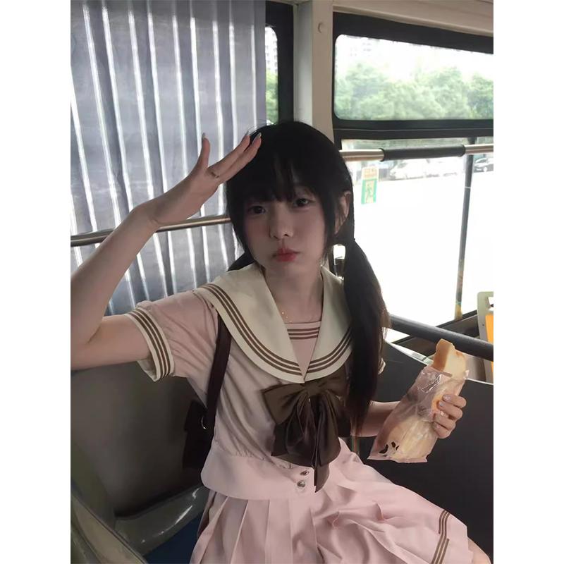 コスプレ 御召しもの ロリータ レディース 御召しもの 寄りあい 第八芸術映画化 JK ユニフォーム 乗り組み員 服 半袖 夏 服 単科大学 風