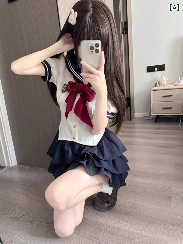 コスプレ 御召しもの ロリータ レディース 御召しもの 寄りあい 第八芸術映画化 JK ユニフォーム 単科大学 長袖 プルオーバー 春 酉の方角 乗り組み員 服
