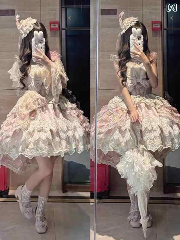 ロリータ 流行り物 コスプレ お召しもの お召しもの サクラ色 花嫁御寮 お召しもの 御盆輪っか スコート 妃殿下 スコート 愛くるしげ お召しもの