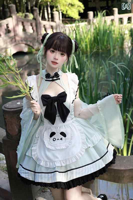 ロリータ ファッション コスプレ 衣装 コスチューム 新年 戦闘 服 かわいい チャイナ風 チャイナドレス 中国 メイド 服｜おうち健康生活 8,157円