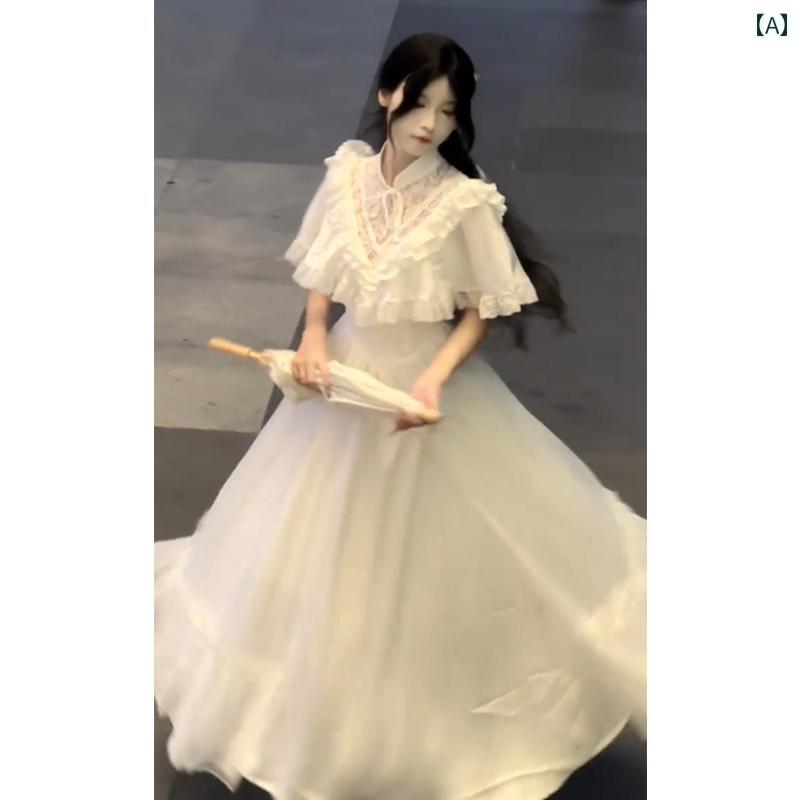 漢服 コスチューム レディース ファッション おしゃれ ステージ 撮影 舞台衣装 コスプレ エレガント パフスリーブ ドレス 花嫁 ロリータ パフ プリンセス ドレス｜おうち健康生活