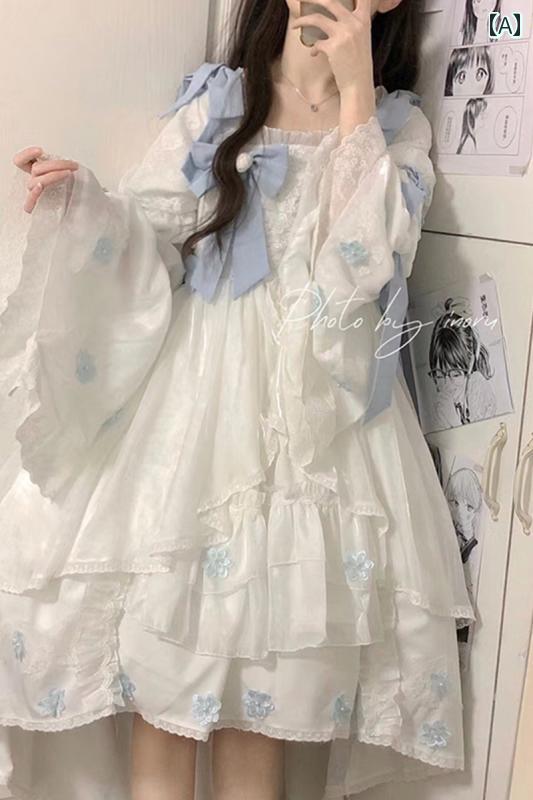 コスプレ 衣装 レディース コスチューム パーティー 写真撮影 ランナウェイ プリンセス ホワイトムーン 軽量 涼しい 涼しい ロリータドレス フェア リージャ カード ロリータ リボン