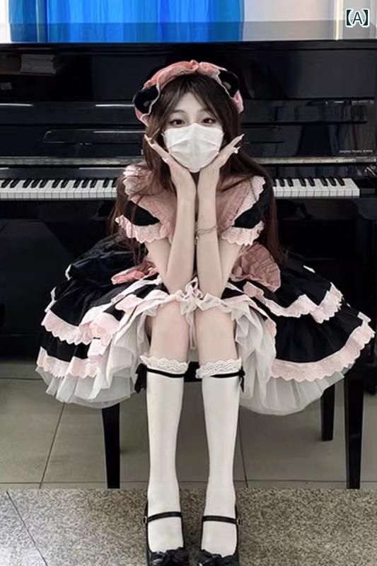 コスプレ 衣装 レディース コスチューム パーティー 写真撮影 高貴 姫 ロリータ ドレス メイド 風 ロリータ ふわふわ