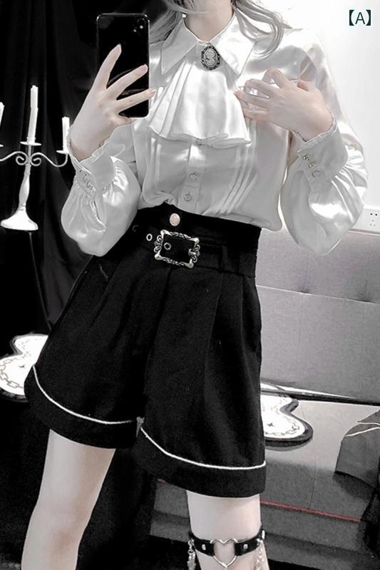コスプレ 衣装 レディース コスチューム パーティー 写真撮影 ダーク シャツ ジャケット ショーツ 3点 ゴスロリ 地雷 ミリタリー ロ ドレス ロリータ 9,684円