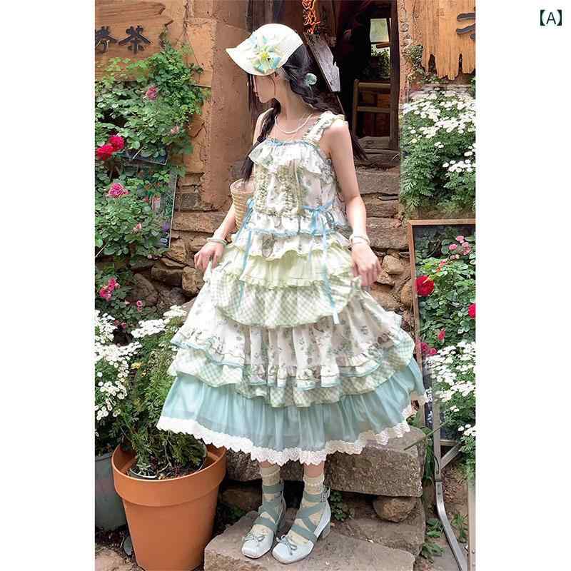 コスプレ 衣装 レディース コスチューム パーティー 写真撮影 田園 風 ロリータ ドレス かわいい ドレス 花柄 初恋 プリンセス ドレス|おうち健康生活