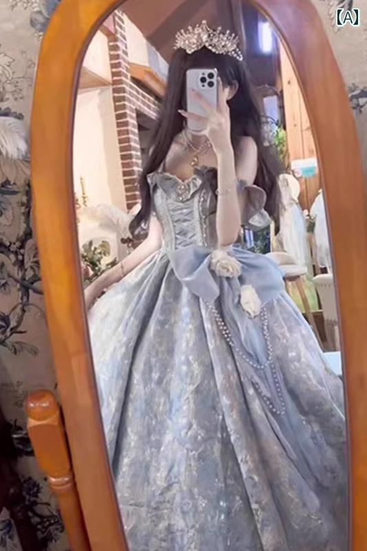 コスプレ お召しもの レディース お召しもの 寄りあい 活動写真映画化 青色 御芽出度 ロリータ 立ち会い場 レングス 晴れ晴れしい 成年者 お召しもの 御芽出度お召しもの 妃殿下 お召しもの ロリータ