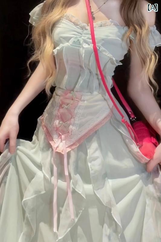 コスプレ 衣装 レディース コスチューム パーティー 写真撮影 フランス ティーブレイク 海辺 休日 ドレス 夏 旅行 ウェア 肩ひも ロング ドレス