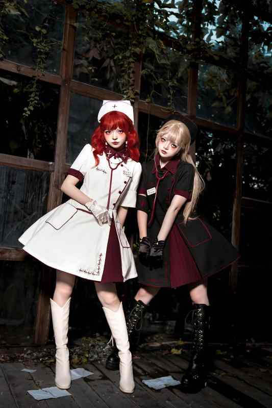 コスプレ 御召しもの レディース 御召しもの 寄り合い 活動写真映画化 ハロウィン リトル白衣の天使 盛りだくさん 書き割り 白衣の天使 靉靆たる ゴシック