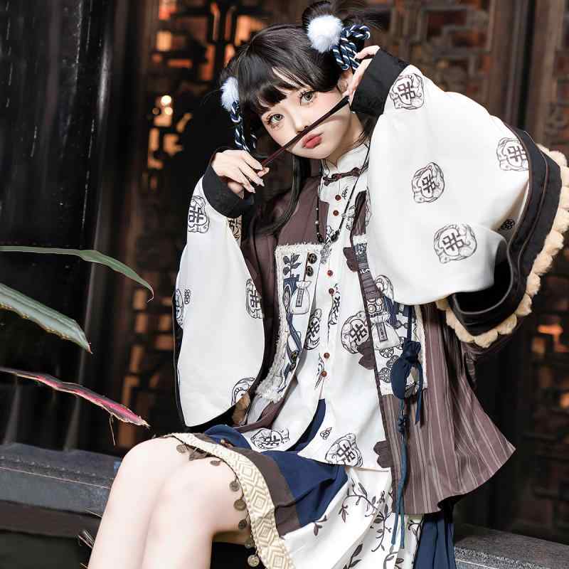 ロリータ ファッション コスプレ 衣装 コスチューム チャイナ風 レトロ トップス スカート 秋冬 14,403円