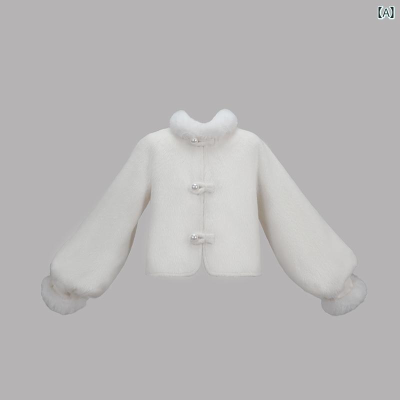 漢服 コスチューム レディース ファッション おしゃれ ステージ 撮影 舞台衣装 コスプレ パール ウール ジャケット 冬 漢 暖かい ジャケット|おうち健康生活