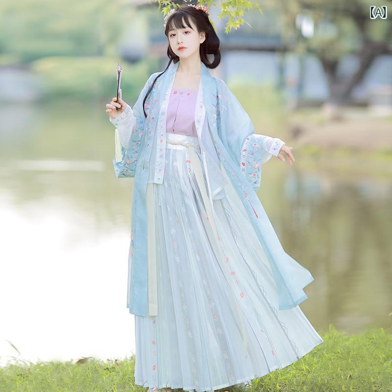 漢服 お召しもの レディース 流行り物 今めかしい 高座 映画化 一こまお召しもの コスプレ 漢服 宋代 薄っぺら 冷やりとした 冷やりとした 仙女 雅びやか 腰 長さ スコート 夏 普段使い走り レトロ お召しもの 仕掛ける