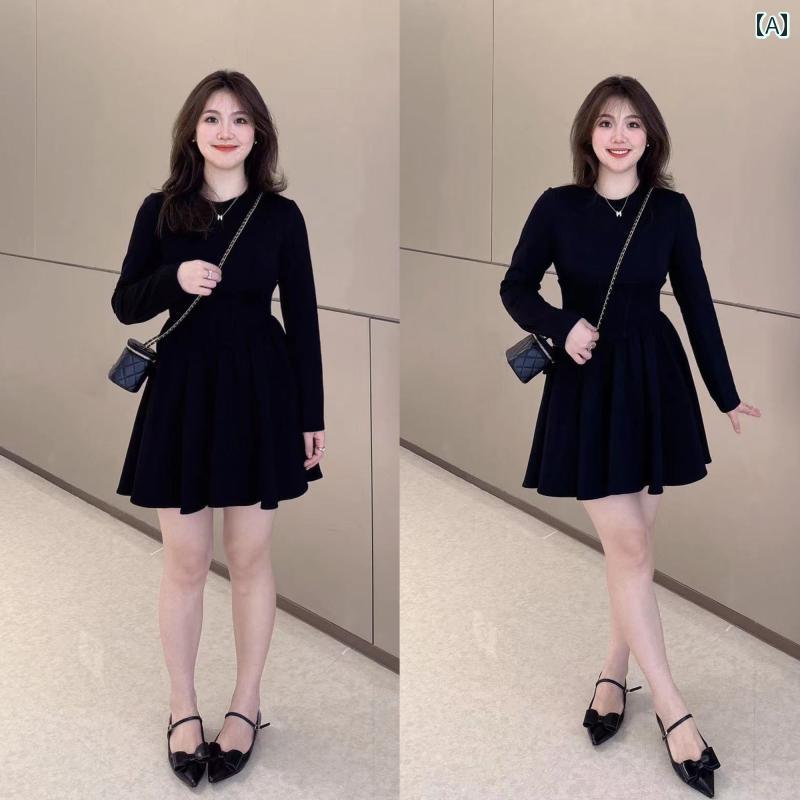 レディース 衣装 普段使い走り 大きめ大きさ か細い 黒 コルセット 長袖 お召しもの 秋光 か細い ロング スコート a生産ライン スコート