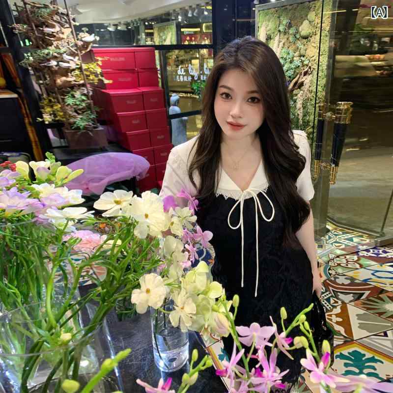 大きめサイズ レディース おしゃれ ファッション 婦人服 柔らかい 精巧 レース ドレス 7,898円