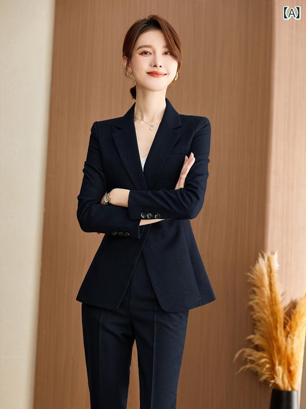 レディース ファッション おしゃれ 通勤 オフィス フォーマル 上品 スーツ フォーマル 秋冬 ビジネス 服装 営業 マネージャー