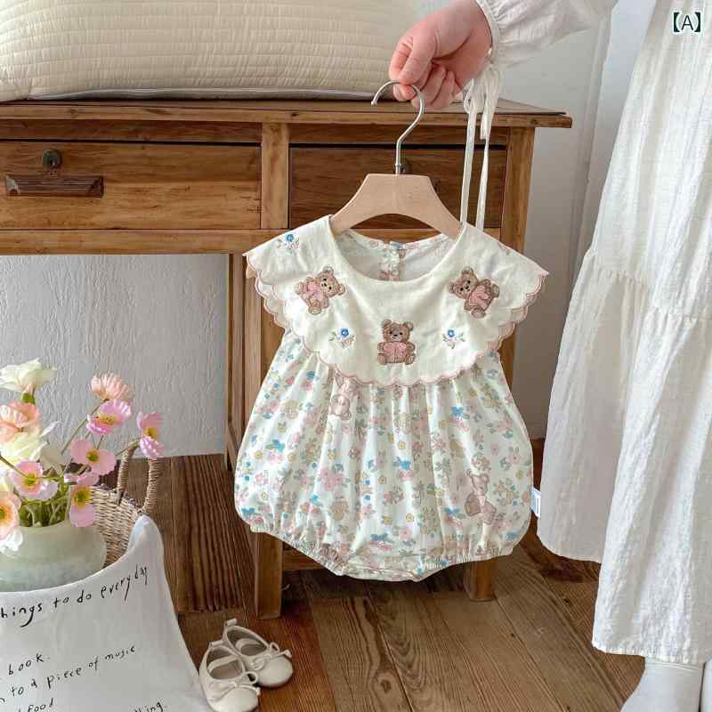 ベビー服 新生児 かわいい 1歳 赤ちゃん 夏 女の子 綿 ロンパース ハイ ハイ 薄手 涼しい 涼しい