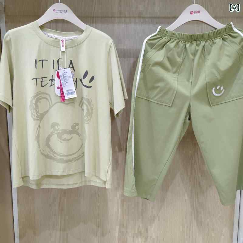 ルームウェア レディース リラックス パジャマ プレゼント 夏 コットン ソフト 半袖 ショート パンツ かわいい ファッション 家 着 セット