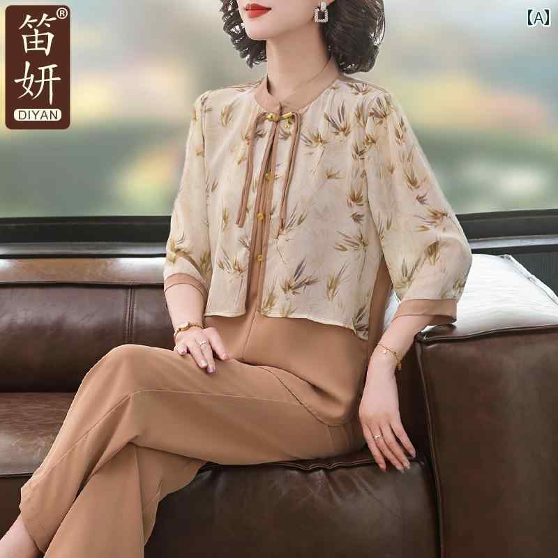 トップス レディース 夏 おしゃれ 上皮 エレガント 婦人服 年 中国 Tシャツ シフォン｜おうち健康生活 7,530円
