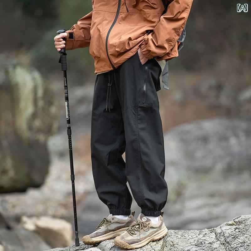 メンズ ズボン下 心地好い ズボン 今めかしい 春夏 山登り アサルト アウトドア性 防風 雨合羽 リストバンド 運動競技 心地好い