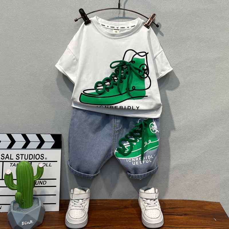子供 夏服 セットアップ 韓国 かっこいい 洋風 ベビー キッズ 上下セット
