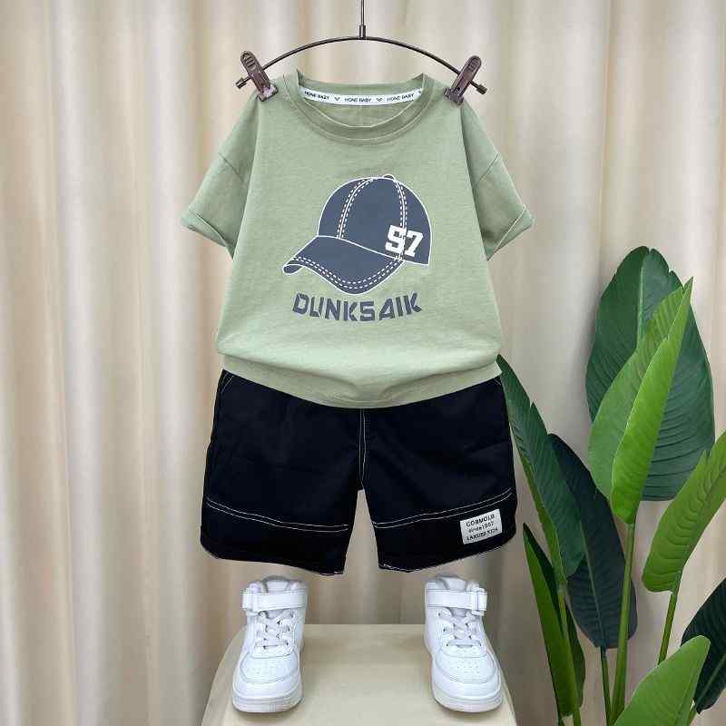 子供 夏服 半袖 セットアップ おしゃれ ベビー服 クール キッズ 薄手 涼しい 2点セット