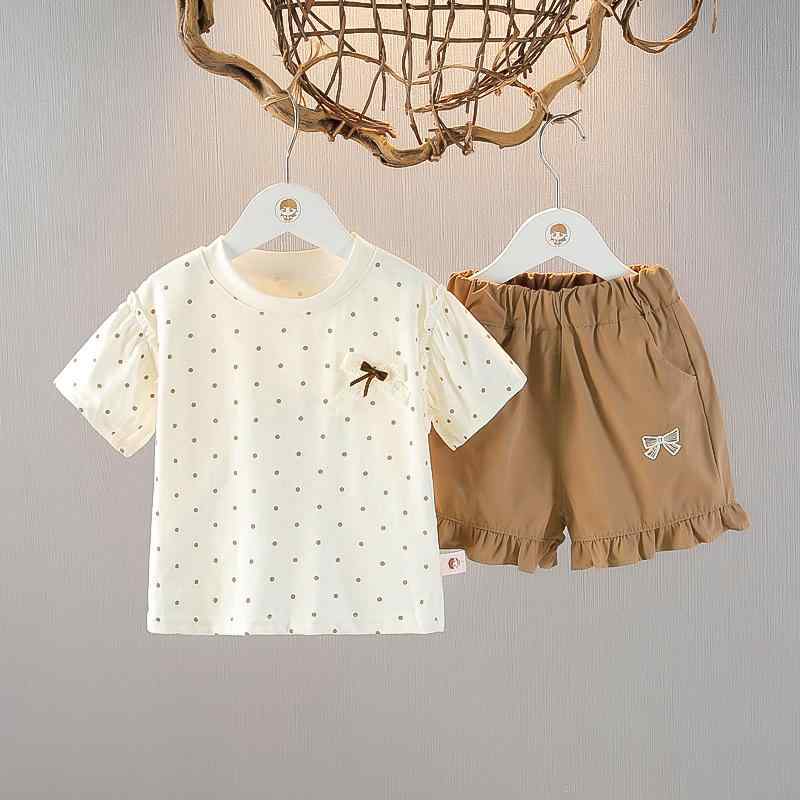 Tシャツ パンツ セットアップ ベビー 女の子 キッズ 上下セット 半袖 ショートパンツ 薄手 綿 コットン カジュアル おしゃれ かわいい 春夏 普段着 ルームウェア 2点セット